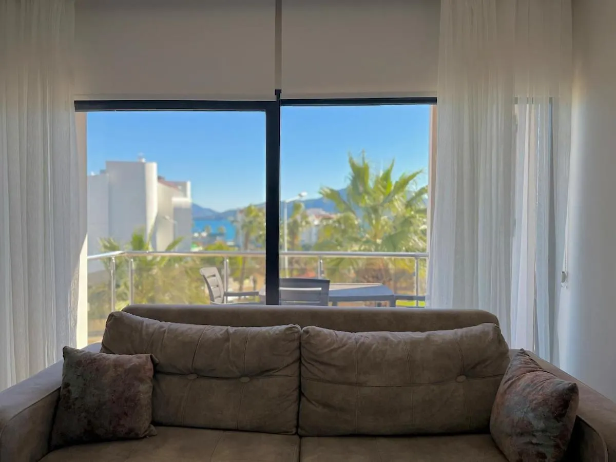 Deniz Manzarali, Plaja 100 Metre, Luks Daire 3 مرمريس تركيا